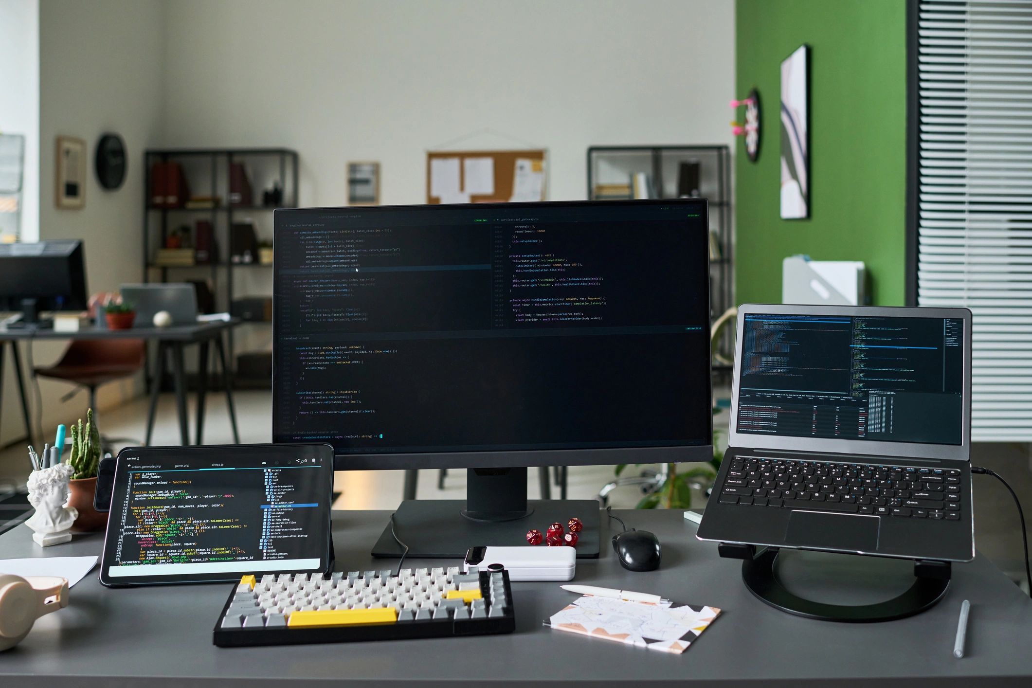 Software workspace representing connected manufacturing systems